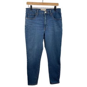 Everlane Womens High Rise Ankle Jeans Blue 30 Cotton Blend Stretch Straight Leg